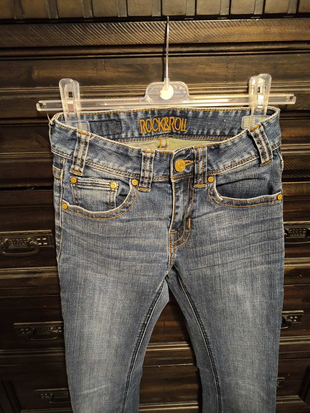 Rock & Roll Cowgirl Women’s Blue Bootcut Jeans - Picture 2 of 7